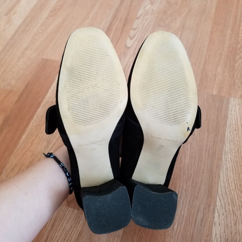 Marc Fisher Caila Dress Shoes Black Suede 9M - Picture 8 of 8